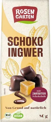 Produktbild von Schoko-Ingwer - Zartbitterschokolade 80g