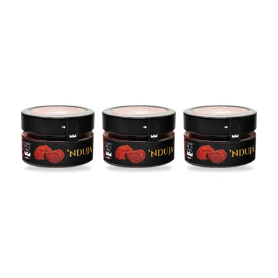 Produktbild von TubeORIGINAL 'Nduja aus Kalabrien – streichfähige Salami aus Spilinga mit 30 % Chili – 3er-Pack (3 × 95 g)