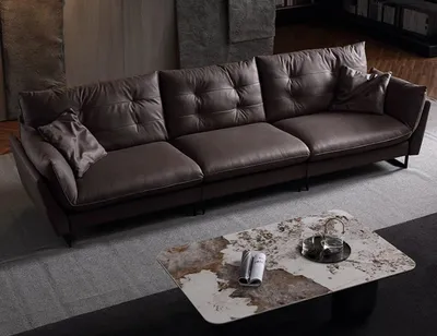 Produktbild von Sofa 4 Sitzer Sofas Luxus Kunstleder Couchen big Polster 260cm Designer Möbel
