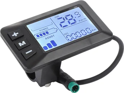 Produktbild von G51 E Bike Controller, E Bike LCD Display mit 5 poligem Anschluss zur Modifikation, Tachometer LCD Panel fr Elektroroller