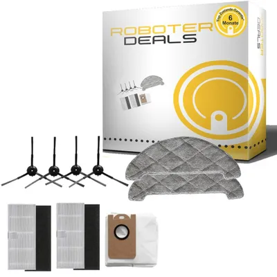 Produktbild von Zubehör Set (Ersatzteile) für Proscenic M7 Pro (2x Filter, 1x Staubbeutel, 2x Pad, 4x Seitenbürste)