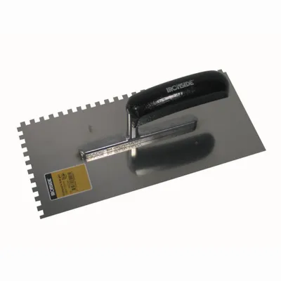 Produktbild von Glättekelle 280 mm, 6 x 6 mm rostfrei, gezahnt