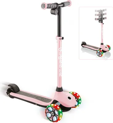 Produktbild von GLOBBER ONE K E-MOTION 4 PLUS pastellrosa, mit Leuchtrollen