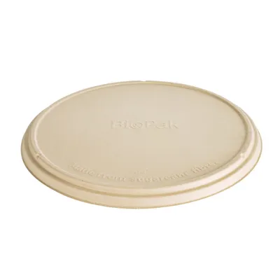 Productafbeelding van Duni Bagasse deksel voor pizzadoos, naturel, 36 cm, 55 stuks, verpakking van 1 stuk