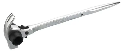 Produktbild von Gerüstschlüssel Doppel-Ratschen-Ringschlüssel 19x22mm für Gerüstbau und Montage