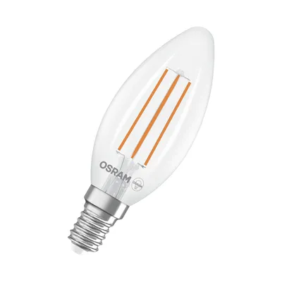 Obrázek produktu pro Osram LED žárovka C35 2,2W = 40W E14 čirá 470lm teplá bílá 2700K ultra efektivní