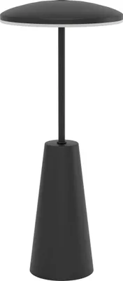 Image de EGLO Lampe de table LED rechargeable 900925 noire, 2,8 W, 270 lm CCT, IP54