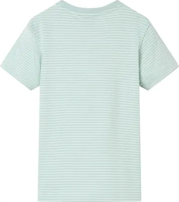 Produktbild von vidaXL Kinder-T-Shirt mit Streifen Helles Minzgrün 116