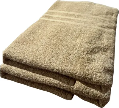 Produktbild von 2er-Set Duschtücher 70x140cmcm Taupe 100% Baumwolle, 450g/m² extra saugfähig