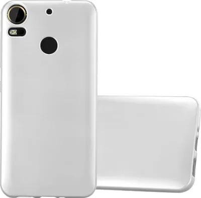 Produktbild von Cadorabo Schutzhülle für HTC Desire 10 PRO Hülle in Silber Handyhülle TPU Silikon Etui Cover Case