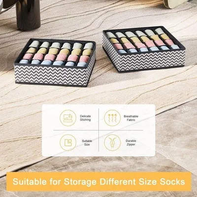 Produktbild von Famanu Sockenorganizer 24 Fächer - 2 Stück