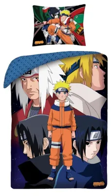 Produktbild von Naruto Bettwäsche - weiche Baumwolle - 140 x 200 cm