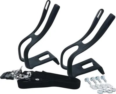 Produktbild von Fahrrad Pedal Schlaufen Satz Haken, Riemen, Schrauben Set für Rennradpedale