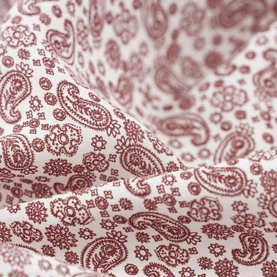 Productafbeelding van Viscose-popeline bandana, Ecovero, bordeauxrood