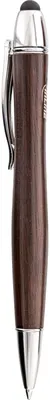 Produktbild von InLine 55464 woodpen, Stylus-Stift für Touchscreens + Kugelschreiber, Walnuss/Me