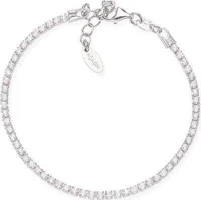 Immagine prodotto di AMEN BTBB16 Bracciale da donna Bracciali tennis in argento 925 bianco 18,5 cm