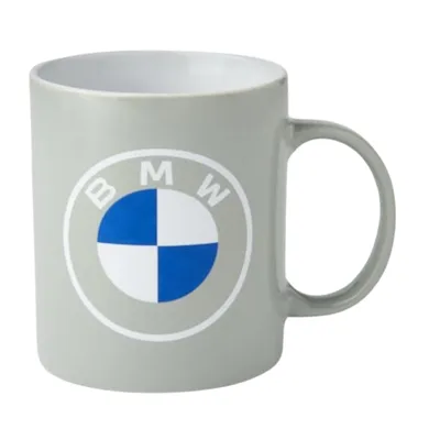 Produktbild von BMW Kaffeetasse 300ml Keramik Porzellan Stone Grey Becher mit Logo – Spülmaschinenfest, Ergonomisch, Modern – Original BMW Büro & Tee Kaffeebecher