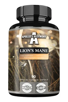 Produktbild von LĂ¶wenmĂ¤hne Pilz 300mg Kapsel - Hericum Erinaceus 10:1 - 90 Vegane Kapseln