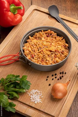 Image de Plat lyophilisé Voyager (581) Axoa : bœuf au piment d'Espelette, 120 g
