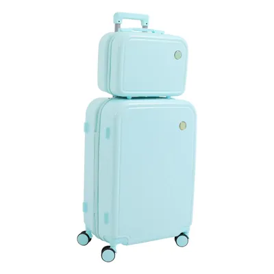Produktbild von Reisegepäck Handkoffer Reisekoffer Koffer mit Rädern 14 zoll Kosmetikkoffer und ein 24 zoll  Handgepäck