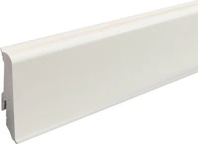 Produktbild von Neuhofer Fußleiste 240 cm x 59 x 17 mm weiß