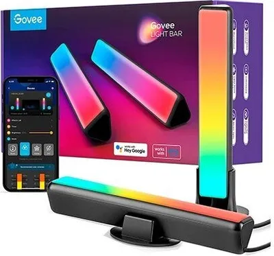 Obrázek produktu pro Govee H6056, Chytrý panel, Wi-Fi/Bluetooth, Černá, LED, Více, 2200 K