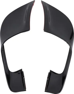 Image de 1 Paire de déflecteurs d'air de carénage moto Ailes latérales de carénage aérodynamiques Déflecteurs d'air de pare-brise pour YZF?R7 2020 à 2024 Noir Brillant