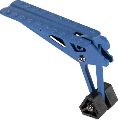 Image de Coffre de toit en acier bleu, à fixation rapide, pliable