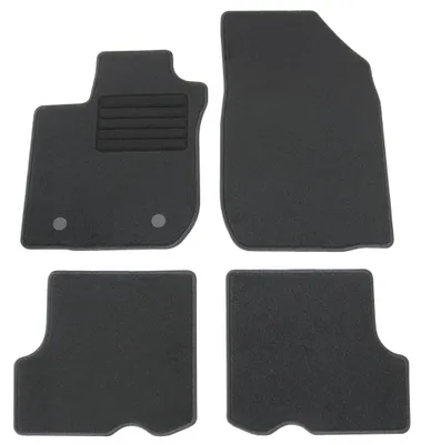 Fußmatten-Set für Dacia Sandero II, 01/2017-12/2020, 4-teilig, Schwarz
