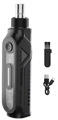 Produktbild von Nasentrimmer elektrisch, Multifunktion 5 in 1, leise <50dB, USB-C Akku, für Nase Ohren Augenbrauen Bart, Edelstahl, waschbar, tragbar