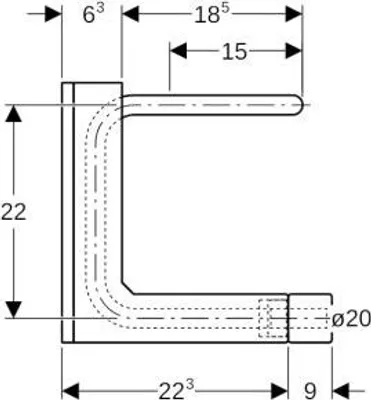 Produktbild von Geberit 651230001 Anschlussbox Typ C d20