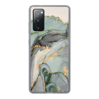 Produktbild von MuchoWow® Handyhülle Schutzhülle Hülle für Samsung Galaxy S20 FE Gold - Marmor - Grün - Luxus - Glitzer - Marmoroptik Silikon Softcase Handy Hülle - Abdeckung