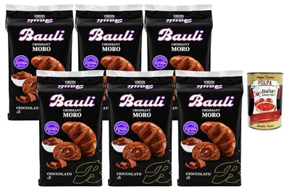 Produktbild von Bauli Moro Cornetto Schoko-Croissants gefüllt 6x250g + Polpa 400g