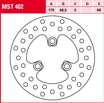 Produktbild von TRW Bremsscheibe Allround starr MST402 KFX400 KA47B LT250