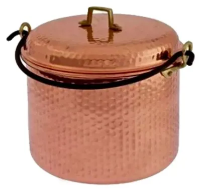 Image de Сasserole en cuivre martelé avec arche de fer 28 cm