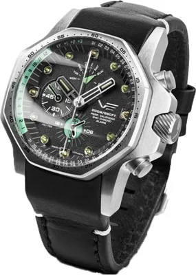 Zdjęcie produktu dla Zestaw męski VOSTOK EUROPE YM86-640A695 czarny sportowy dodatkowy pasek