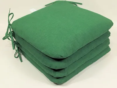 Produktbild von Rattani Sitzkissen Stuhlkissen Billy 40 x 40 cm dunkel grün, Set 4