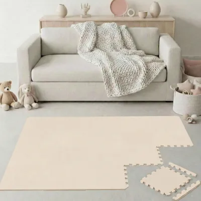 Produktbild von Spielmatte 18-teiliges Set - Faltbare Puzzlematte - Rutschfest - Weiche Krabbelmatte - EVA-Schaum 30x30 cm - - Weichmacherfrei