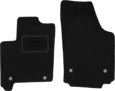 Immagine prodotto di Wielganizator tappetini auto velours anteriori adatto per Opel Meriva A (2002-2010, minivan) neri, set 2 pz, con fissaggi