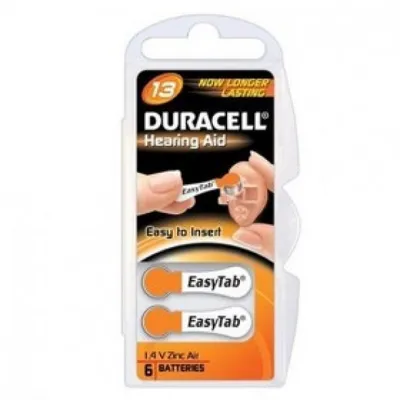 Produktbild von Duracell DA13 ACUSTICA, Zink-Luft, Button/coin, 1,4V