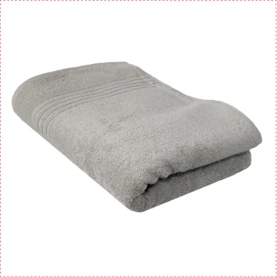 Produktbild von GLAESERhomestyle Badehandtuch | 3er Set | 100 x 150 cm | Silbergrau | 100% Baumwolle