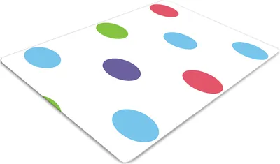 Produktbild von Stuhlunterlage Bürostuhlunterlage 120 cm x 90 cm Bodenmatte Bürostuhlunterlage - Bunte Punkte