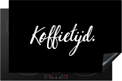 Produktbild von KitchenYeah© Herdabdeckplatte Zitate - Sprichwörter - Kaffee , 81x52cm, Küche Deko, Glaskeramikkochfeld Herdabdeckung, Abdeckplatte fùr Kochfeld
