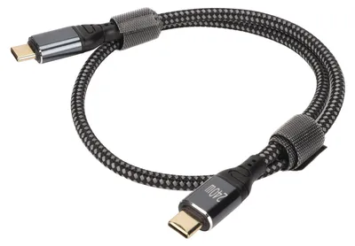 Zdjęcie produktu dla Kabel USB-C do USB-C PD 240 W, interfejs USB 2.0 typu C, prędkość 480 Mb/s, kabel do transmisji danych z wtykami USB-C (męskie) na obu końcach, długość 50 cm