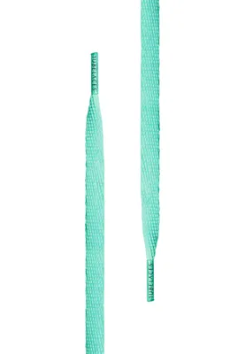 Obrázok produktu pre Šnúrky do topánok Tubelaces White Flat Light Mint-120cm