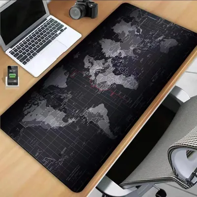 Zdjęcie produktu dla Podkładka pod mysz i klawiaturę 80x30 cm - mapa świata