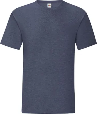 Produktbild von Fruit of the Loom 61-430-0 | Herren Iconic T, 100% gekämmte, ringgesponnene Baumwolle - Farbe: Heather Navy - Größe: L