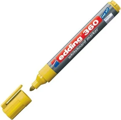 Obrázek produktu pro Edding 360, 1 kusů, Žlutá, Zaoblený hrot, 1,5 mm, 3 mm, 138 mm
