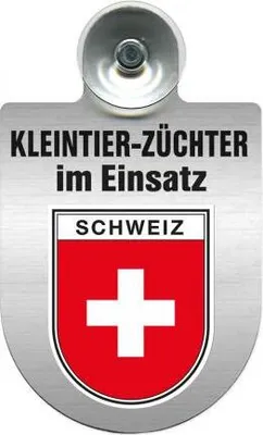 Produktbild von Einsatzschild Windschutzscheibe -Kleintierzüchter im Einsatz - incl. Regionen nach Wahl - 309360 - Color - Region Schweiz