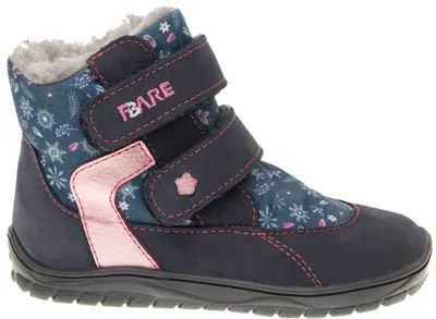 Produktbild von FARE BARE FROSTKY – Wasserdichte Winterstiefel für Kinder, blau-rosa – Größe 25